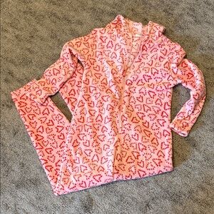 SPOILED ANGEL Pink Heart Pattern Adult Onesie pajamas Women’s S/M